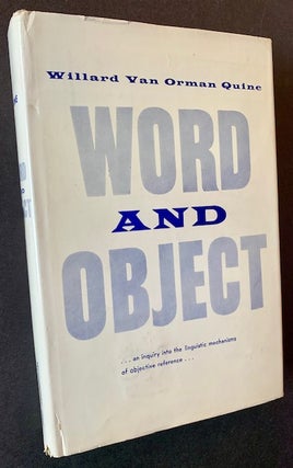 Item #23004 Word and Object. WQillard Van Orman Quine