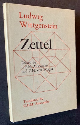 Item #23013 Zettel. Ludwig Wittgenstein