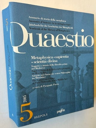 Item #23118 Quaestio #5 -- The Subject and Status of First Philosophy in the Middle Ages....