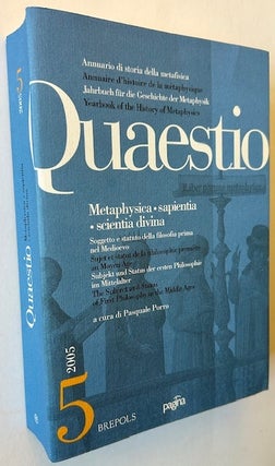 Item #23118 Quaestio #5 -- The Subject and Status of First Philosophy in the Middle Ages....