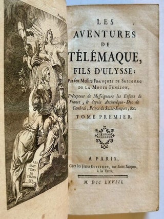 Item #23370 Les Aventures de Telemaque, Fils D'Ulysse (2 Vols.). Francois de Selignac Fenelon