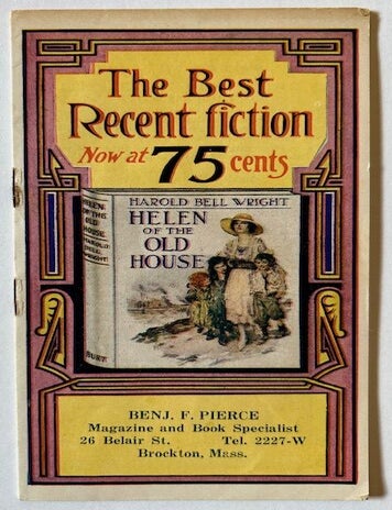 Item #23500 1920s Bookseller Pamphlet in Color