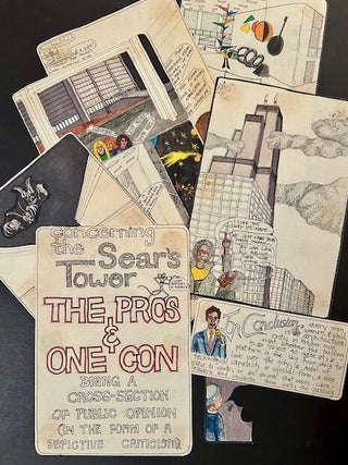 Item #23709 Handmade Book: Concerning the Sear's Tower -- The Pros & One Con: Being a...