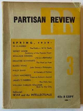 Item #23973 Partisan Review: A Quarterly of Literature and Marxism (Spring 1939, Vol. VI, No.3