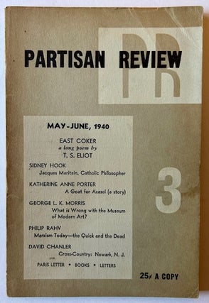 Item #23975 Partisan Review (May-June 1940, Vol. VII, No. 3