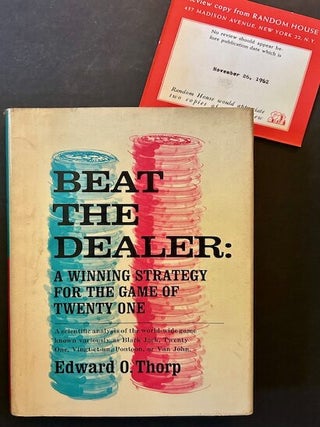 Item #24250 Beat the Dealer: A Winning Strategy for the Game of Twenty One. Edward O. Thorp