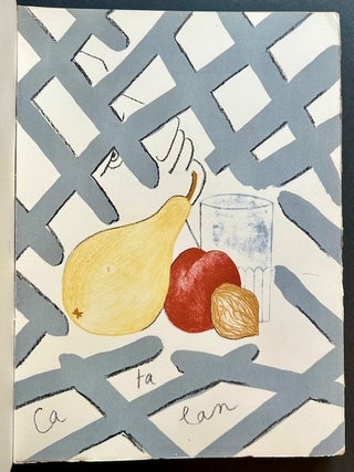 Item #24329 La Nappe du Catalan: Soixante-Quatre Poemes et Seize Lithographies en Couleurs de...