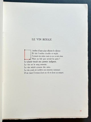 La Nappe du Catalan: Soixante-Quatre Poemes et Seize Lithographies en Couleurs de Jean Cocteau et Georges Hugnet