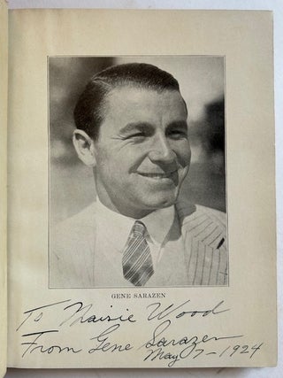 Item #24437 Gene Sarazen's Common Sense Golf Tips (INSCRIBED IN YEAR-OF-PUBLICATION). Gene Sarazen