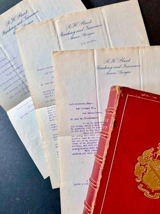 Item #24441 The House of Plant of Macon, Georgia -- With Genealogies and Historical Notes (And...