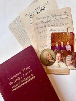 Item #24444 The Genealogy of the Descendants of Lawrence and Mary Antisell of Norwich and...