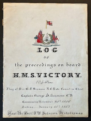 Item #25095 Original Handwrittren Ship Log of the Historic British Vessel H.M.S. Victory...