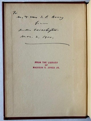 The Future of the American Negro (A Significant Association Copy)