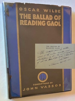 Item #25436 The Ballad of Reading Gaol (Theodore Dreiser's Copy). Oscar Wilde, John Vassos