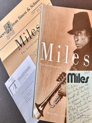 Item #25474 Miles: The Autobiography (Review Copy). Miles Davis, With Quincy Troupe