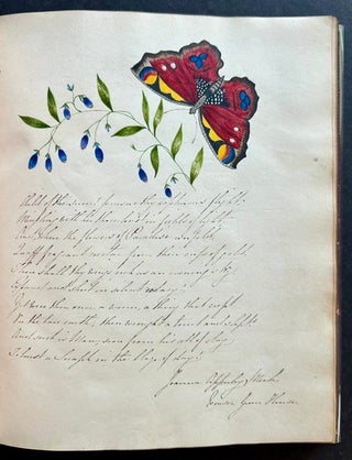 Item #25520 Lovely Victorian Commonplace Book, Touching on the Birth of Photography