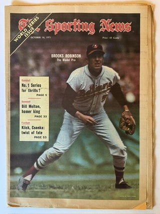 The Sporting News: October 16th, 1971 (Brooks Robinson Cover, "Brooks Robinson -- The Model...