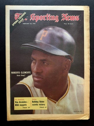 The Sporting News: February 28th, 1970 (Roberto Clemente Cover, "Roberto Clemente -- Swan...