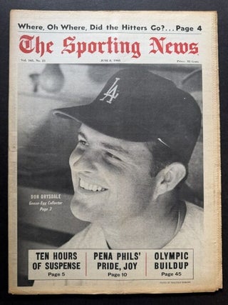 The Sporting News: June 8th, 1968 (Don Drysdale cover, "Don Drysdale -- Goose-Egg...