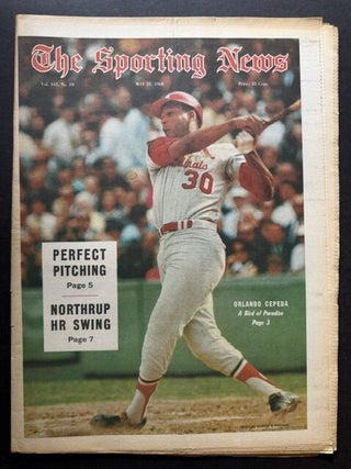 The Sporting News: May 25th, 1968 (Orlando Cepeda cover, "Orlando Cepeda -- A Bird of...