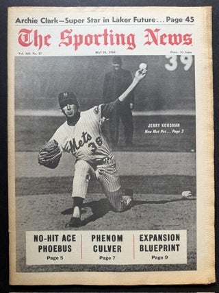 The Sporting News: May 11th, 1968 (Jerry Koosman cover, "Jerry Koosman -- New Met Pet&quot