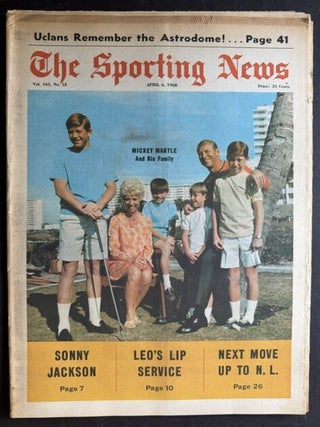 The Sporting News: April 6th, 1968 (Mickey Mantle and Family cover, "Mickey Mantle and His...
