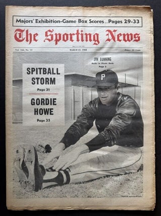 The Sporting News: March 23rd, 1968 (Jim Bunning cover, "Jim Bunning -- Bucks in Pirate...