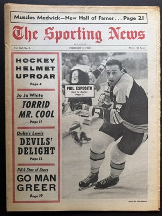 The Sporting News: February 3rd, 1968 (Phil Esposito cover, "Phil Esposito -- Best in...