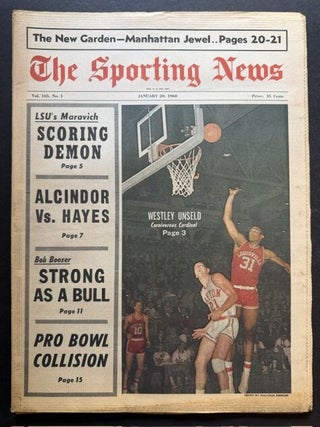 The Sporting News: January 20th, 1968 (Wes Unseld cover, "Westley Unseld -- Carnivorous...