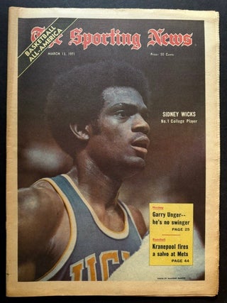 The Sporting News: March 13th, 1971 (Sidney Wicks cover, "Sidney Wicks -- No. 1 College...