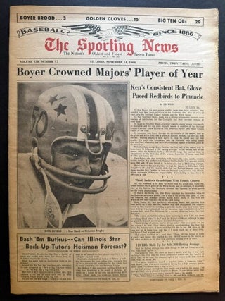 The Sporting News: November 14th, 1964 (Dick Butkus cover, "Dick Butkus -- One Hand on...