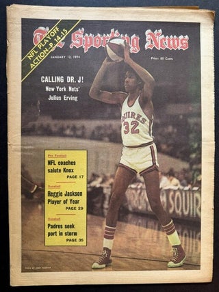 The Sporting News: January 12th, 1974 (Dr. J cover, "Calling Dr. J! -- New York Nets'...
