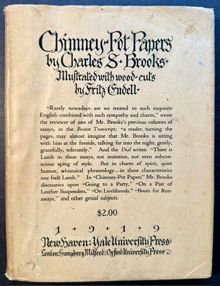 Item #25834 Chimney-Pot Papers. Charles S. Brooks.