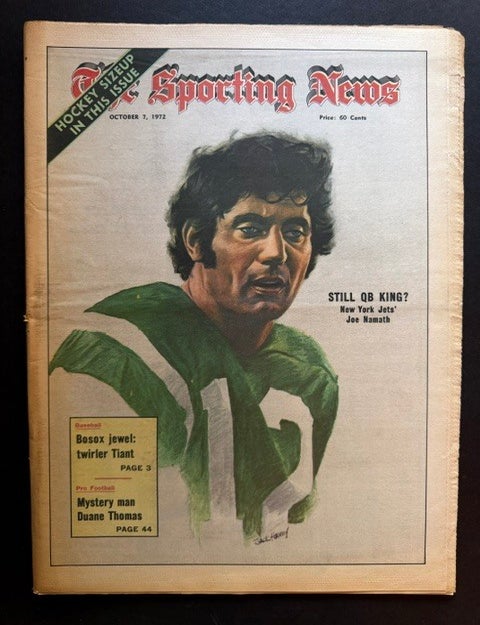 Item #25845 The Sporting News: October 7th, 1972 (Joe Namath cover, "Still QB King? New York Jets' Joe Namath")