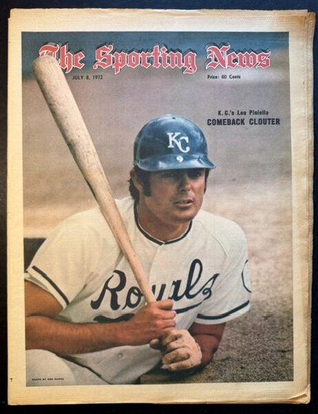 Item #25878 The Sporting News: June 8th, 1972 (Lou Piniella cover, "K.C.'s Lou Piniella -- Comeback Clouter")