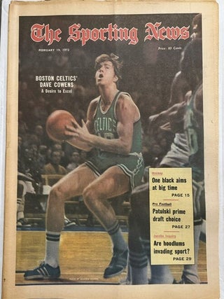 The Sporting News: February 19th, 1972 (Dave Cowens cover, "Boston Celtics' Dave Cowens...