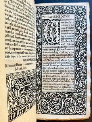 The Nature of Gothic: A Chapter of the Stones of Venice (Kelmscott Press