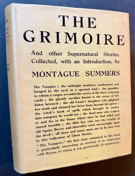 Item #25948 The Grimoire and Other Supernatural Stories. Montague Summers.