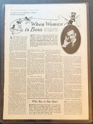 Rare 3 Pg. Article Addressing Women's Rights