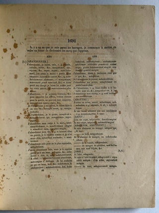 Item #25965 A Dictionary of the Abnaki Language, in North America (Published from the 1691...