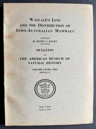 Wallace's Line and the Distribution of Indo-Australian Mammals