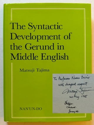 The Syntactic Development of the Gerund in Middle English