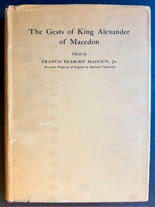 The Gests of King Alexander of Macedon