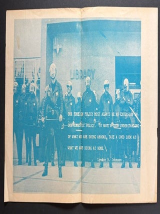 Item #26074 An Anti-Vietnam Photo of a Police State with a Damning LBJ Quote Accompanying It
