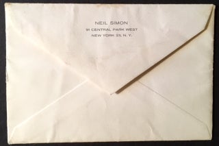 2 Early, Handwritten Neil Simon Letters Signed
