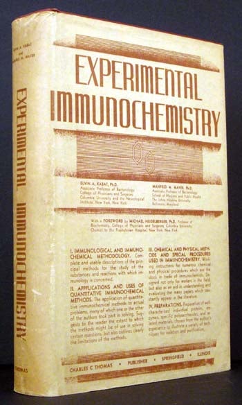 Item #4304 Experimental Immunochemistry. Elvin A. Kabat, Manfred M. Mayer.