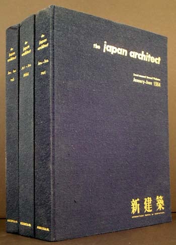 Item #4404 The Japan Architect: International Edition of Shinkenchiku (3 Semi-annual Bound Volumes).