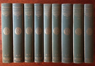 Item #4689 Bibliotheca Germanorum Erotica et Curiosa (complete in 9 Vols. Plus Supplement). Hugo...