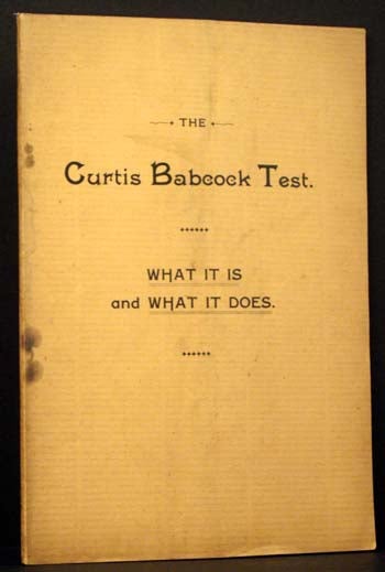 Item #4843 The Curtis Babcock Milk Test.
