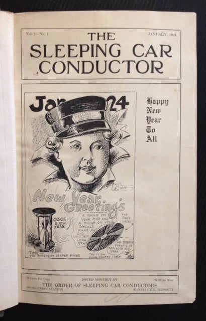 Item #5430 The Sleeping Car Conductor: Official Organ of the Order of Sleeping Car Conductors (24 Monthly Issues).